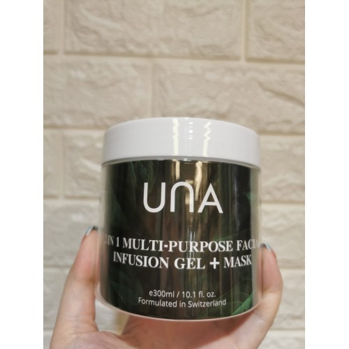UNA 2 in 1 Multi-Purpose Facial Infusion Gel+ Mask 2合1多功能導入啫喱+面膜 300ml